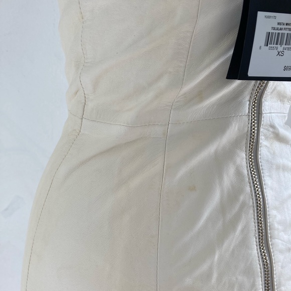 BIRD BY JUICY COUTURE LEATHER HALTER DRESS - Picture 7 of 15